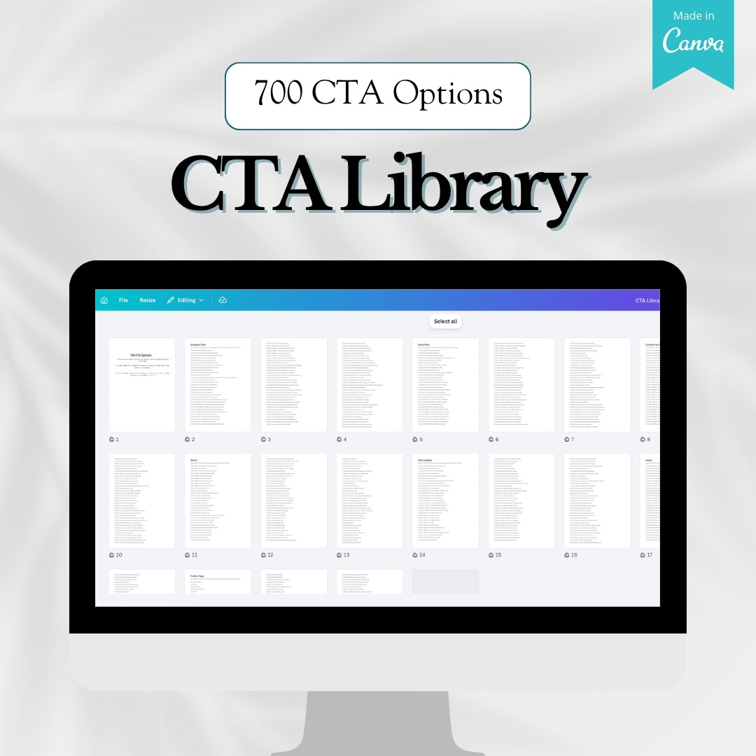 Full square preview of the digital marketing hooks library