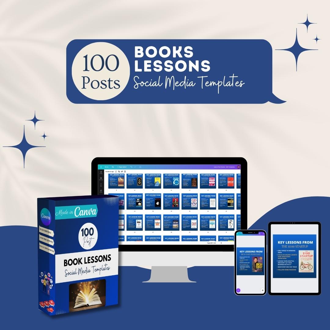 Books Key Lessons - Social Media Templates