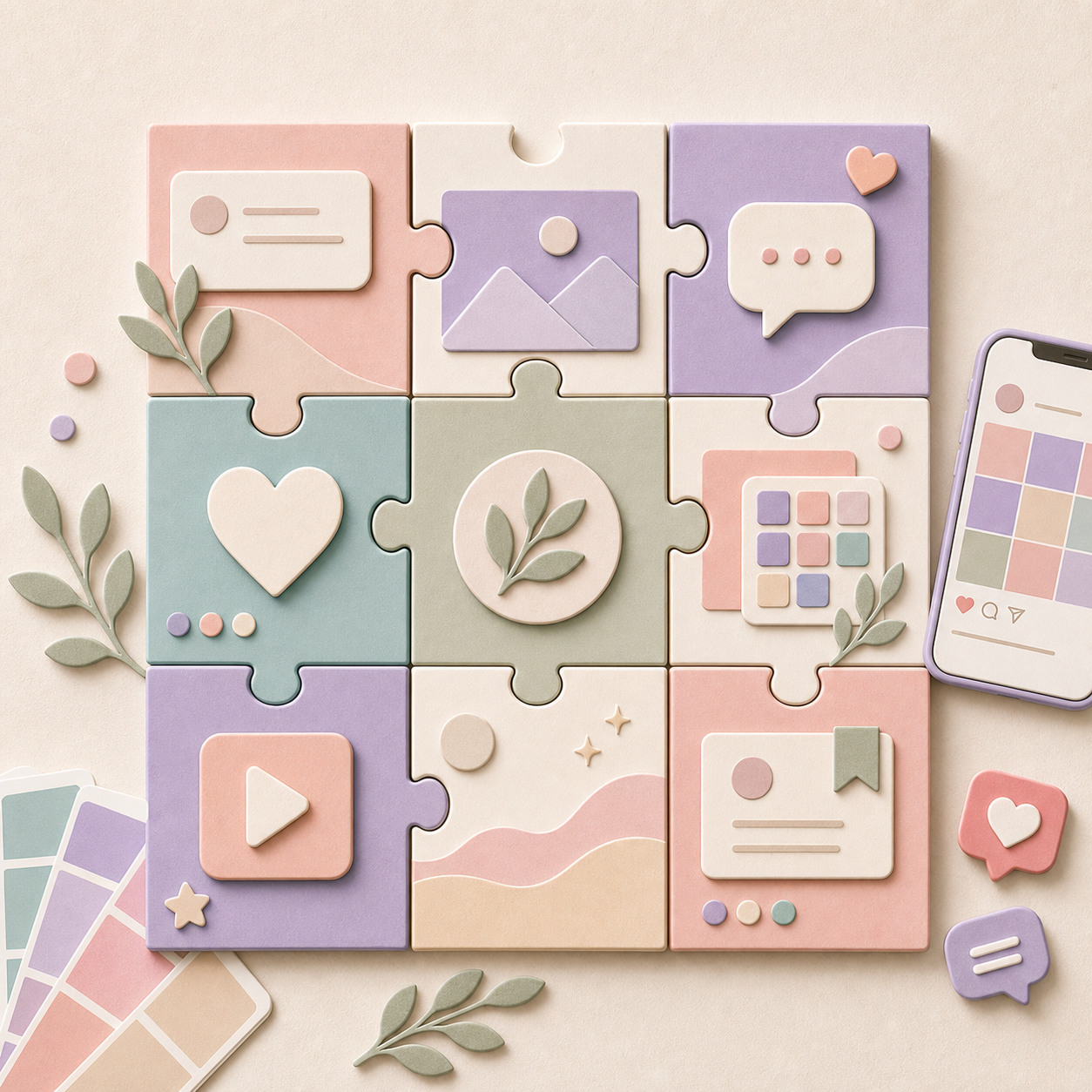 Instagram Puzzle Templates collection image