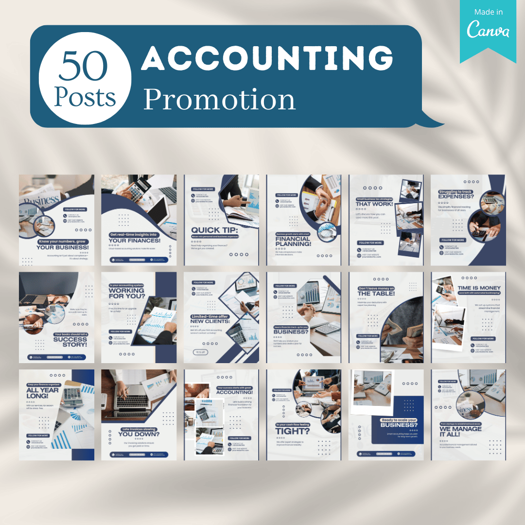 500 Accountant Template - Social Media Templates