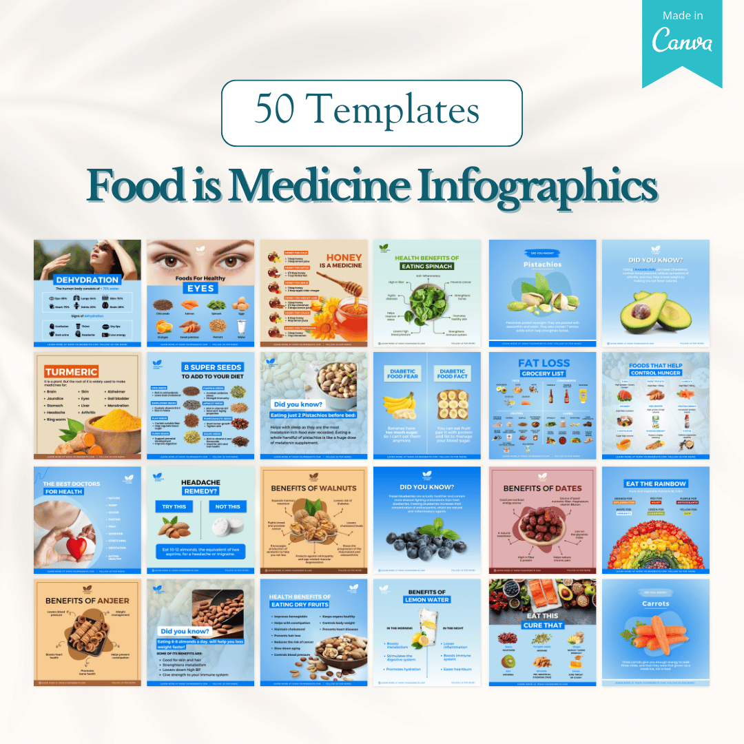 Fitness, Nutrition & Health Bundle - Social Media Templates