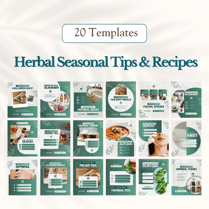 300 Herbal Medicine Posts - Social Media Templates