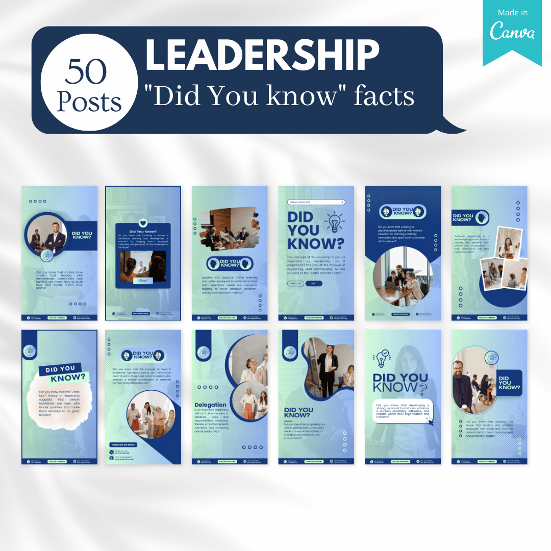 1000+ Leadership Bundle - Social Media Templates