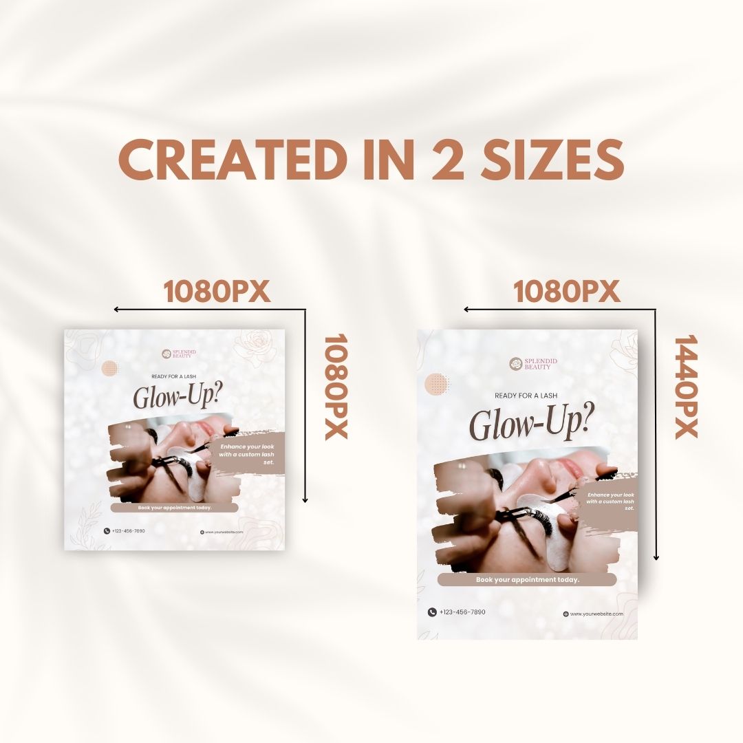 200 Eyelashes Posts - Social Media Templates