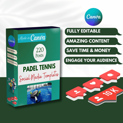 220 Padel Tennis Posts - Social Media Posts
