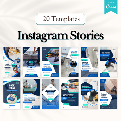100 Carpet Cleaning Services Canva Templates