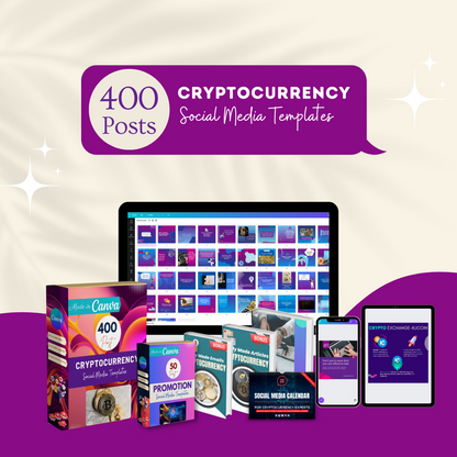 Cryptocurrency Posts -Social Media Templates