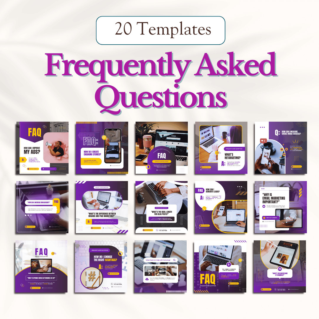 Marketing Canva Templates Bundle – 300 Templates