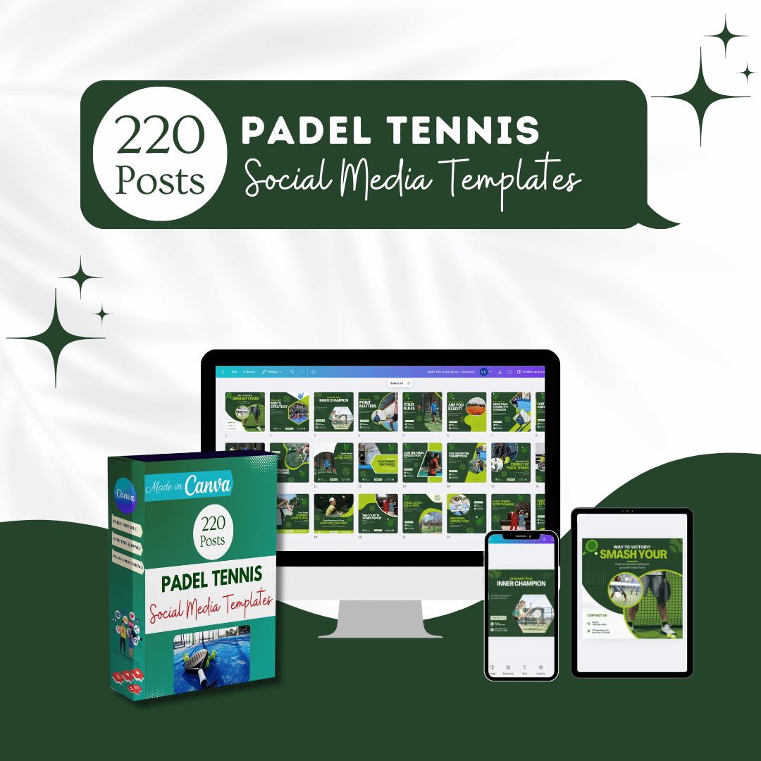220 Padel Tennis Posts - Social Media Posts