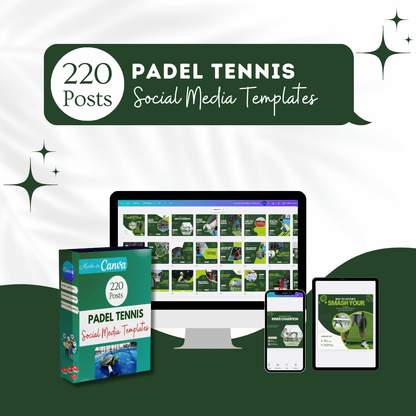 220 Padel Tennis Posts - Social Media Posts