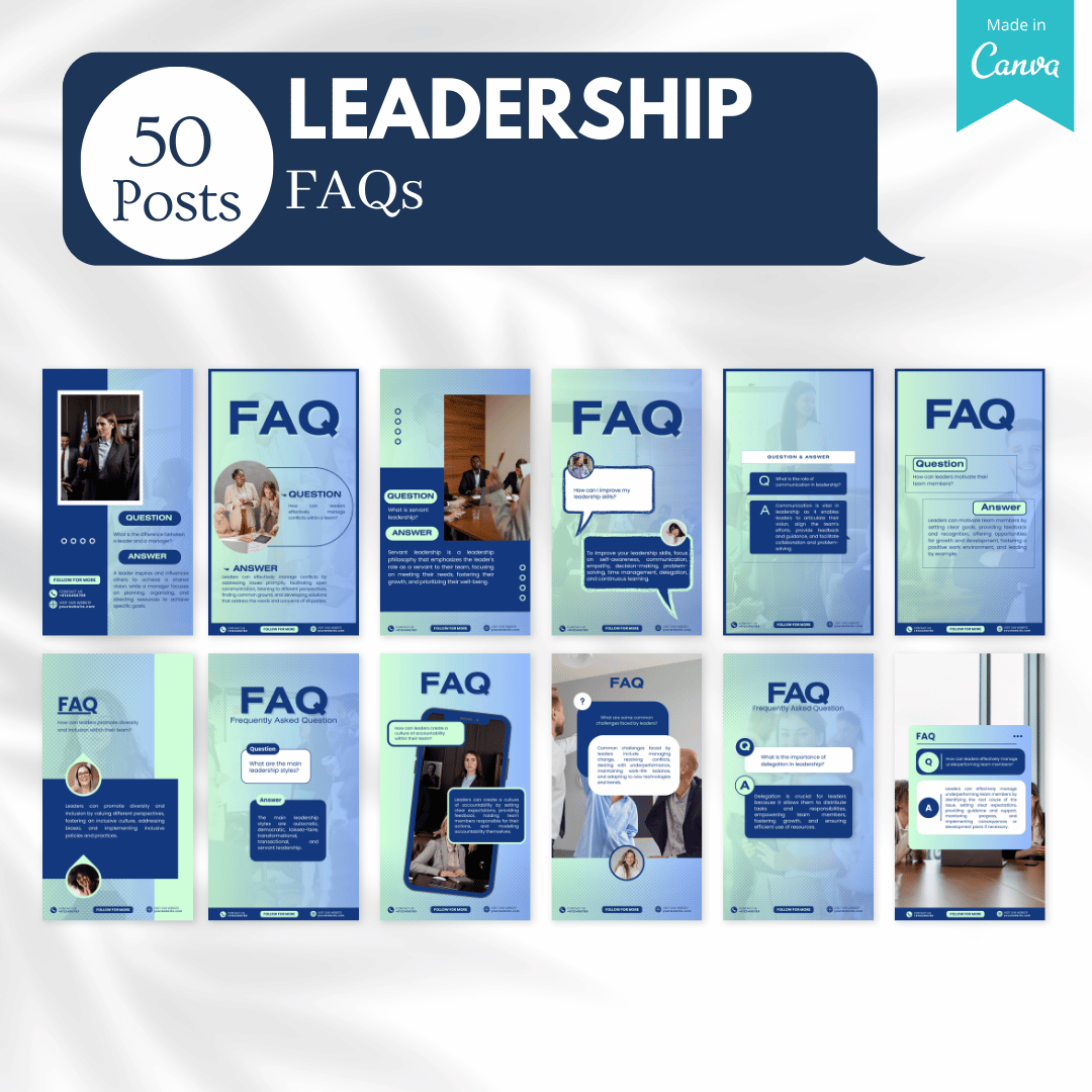 1000+ Leadership Bundle - Social Media Templates