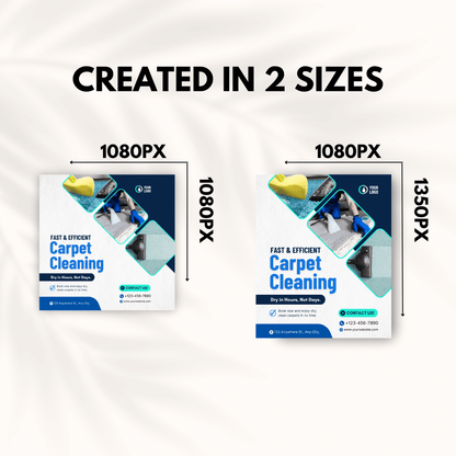 100 Carpet Cleaning Services Canva Templates