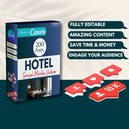 200 Hotel Canva Templates