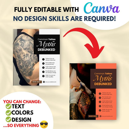 Tattoo & Piercing Studio - Social Media Templates