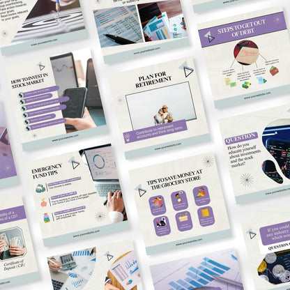 200 Wealth and Prosperity Posts - Social Media Templates