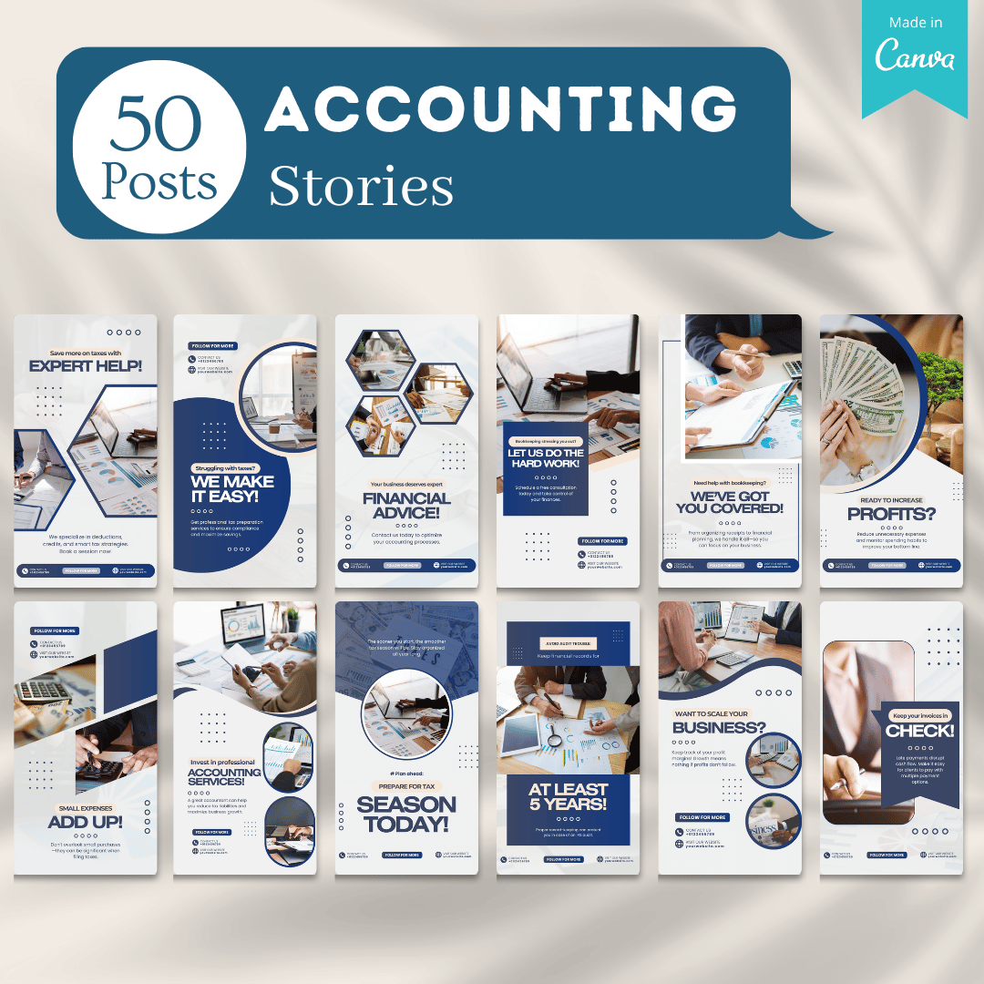 500 Accountant Template - Social Media Templates