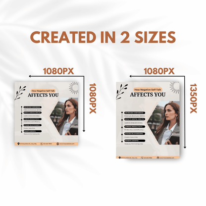 100 Self-Esteem Canva Templates