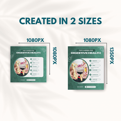 300 Herbal Medicine Posts - Social Media Templates