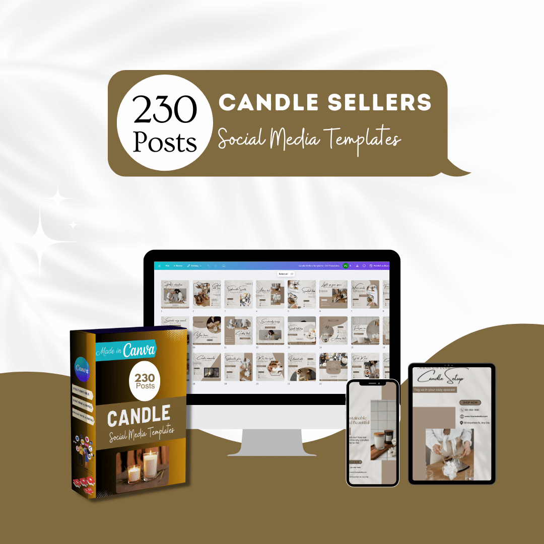 230 Candle Posts - Social Media Templates