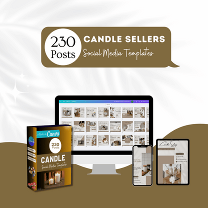 230 Candle Posts - Social Media Templates