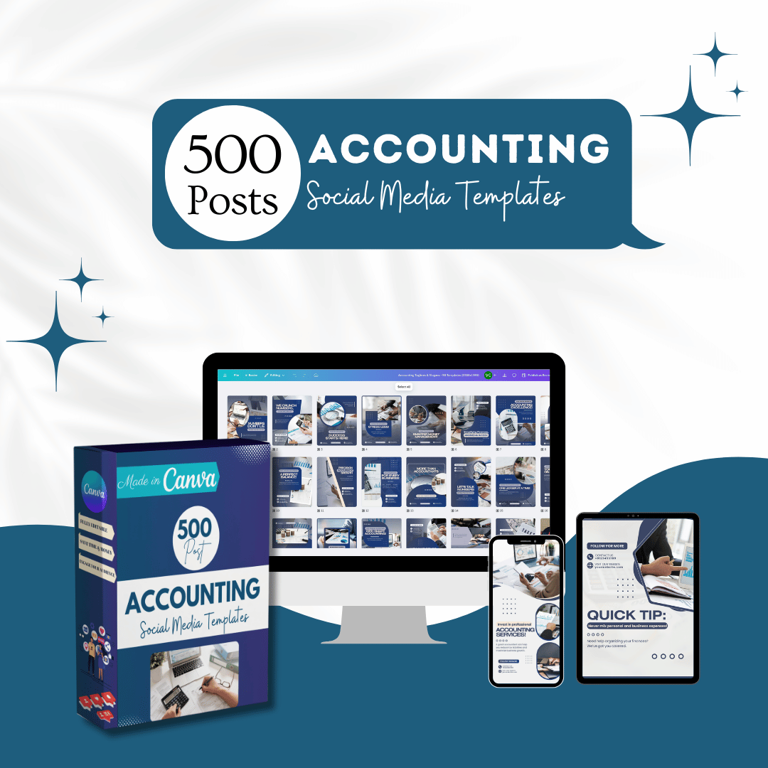 500 Accountant Template - Social Media Templates