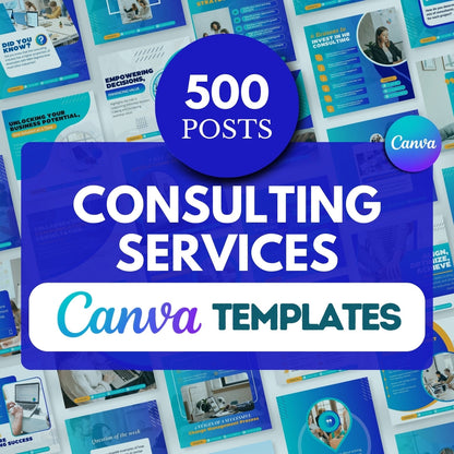 500 Consulting Services Posts - Social Media Templates