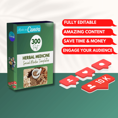 300 Herbal Medicine Posts - Social Media Templates