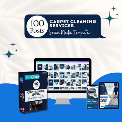 100 Carpet Cleaning Services Canva Templates