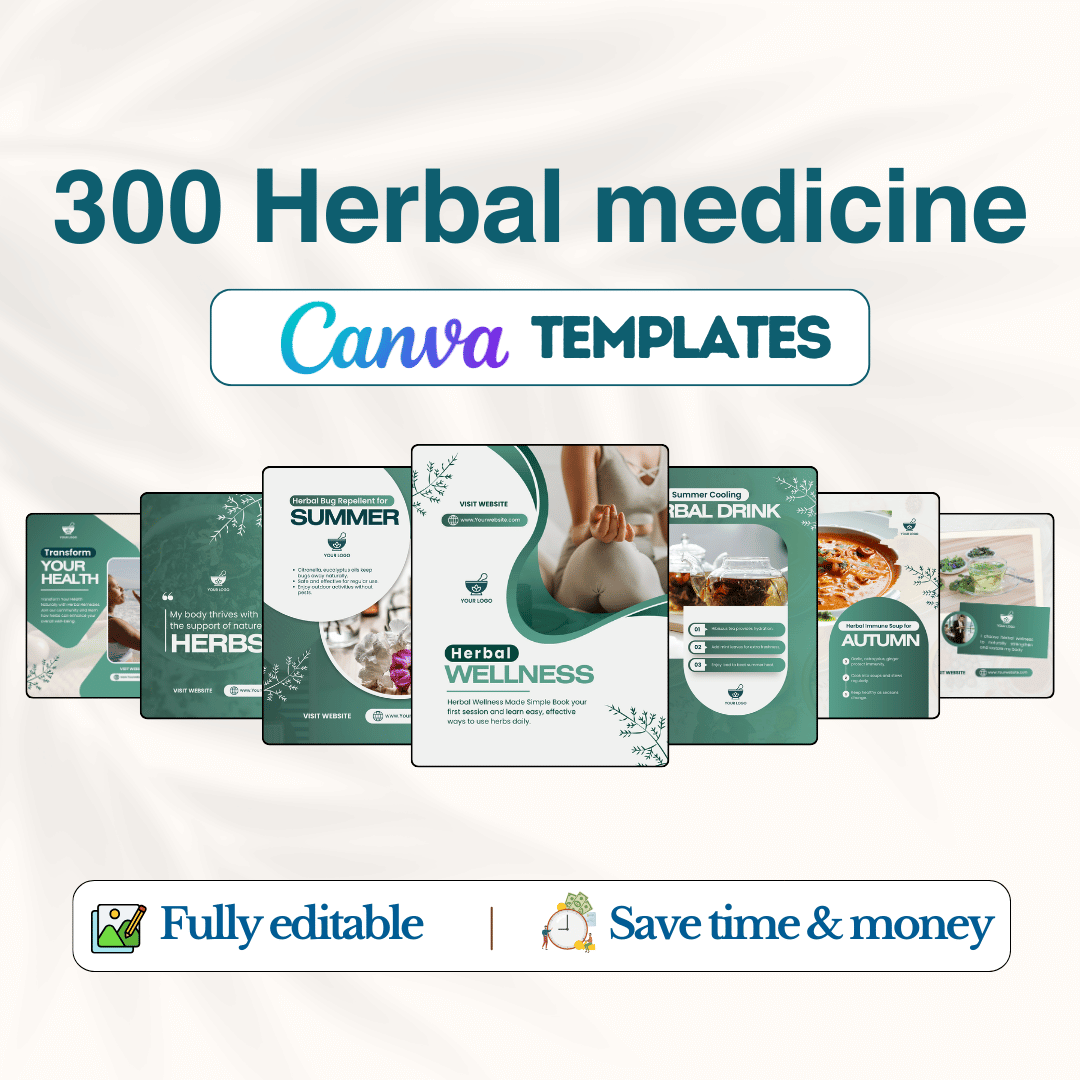 300 Herbal Medicine Posts - Social Media Templates