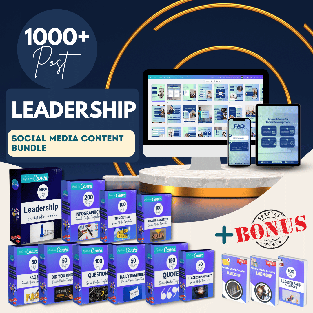 1000+ Leadership Bundle - Social Media Templates