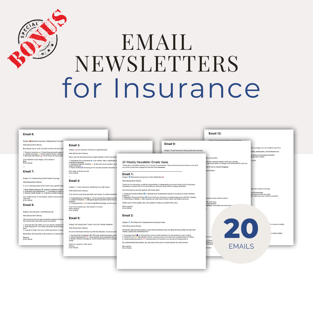 500 Insurance Agent Social Media Templates
