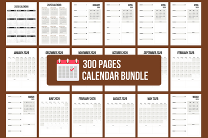 Ultimate Calendar Bundle: 2025-2027 + Undated