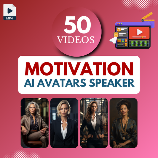 Motivational Video Bundle: 50 AI-generated motivational videos (Female Version)
