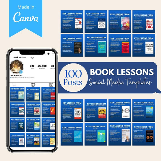 Books Key Lessons - Social Media Templates