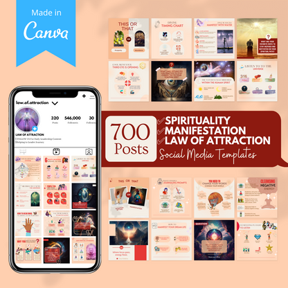 Spirituality & Manifestation Canva Templates