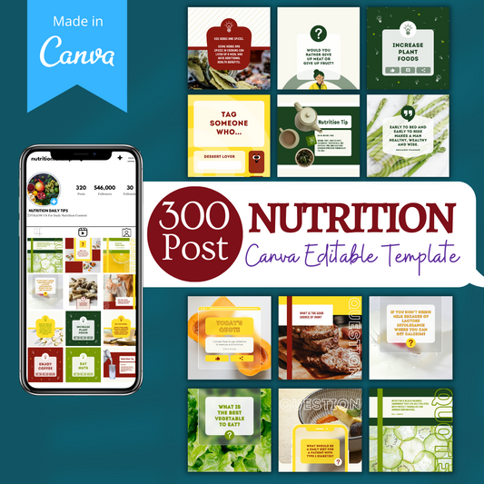 300 Nutrition (volume 2) -Social Media Templates