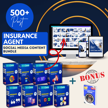 500 Insurance Agent Social Media Templates
