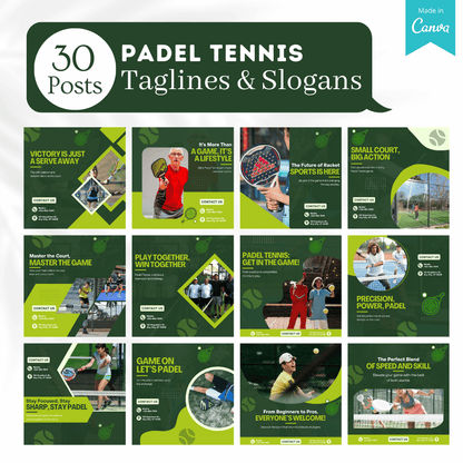 220 Padel Tennis Posts - Social Media Posts