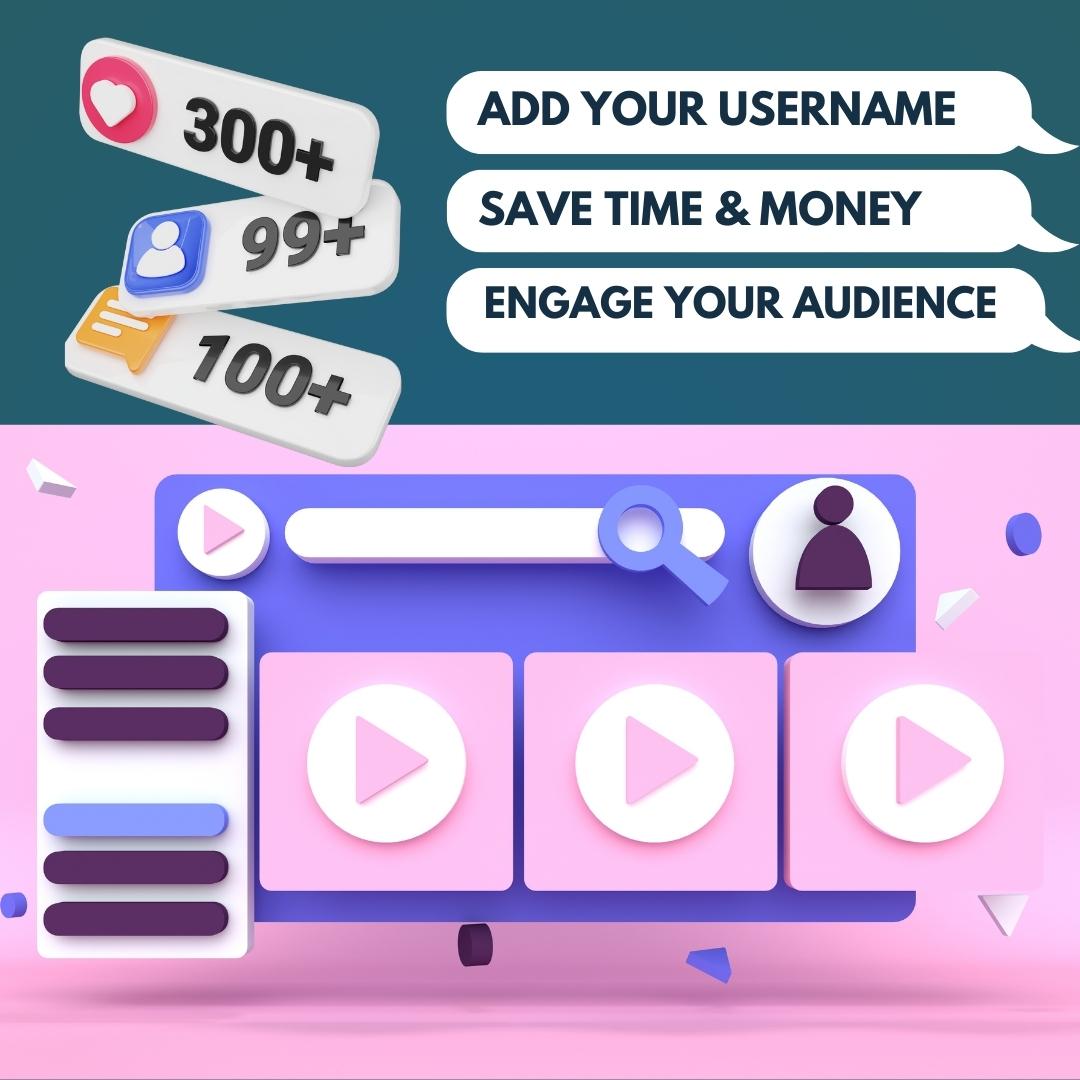 Mental health video template previews