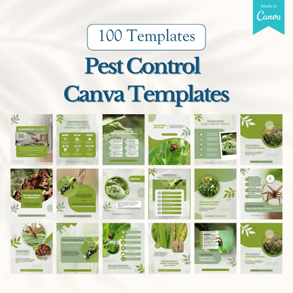 100 Pest Control Canva Templates