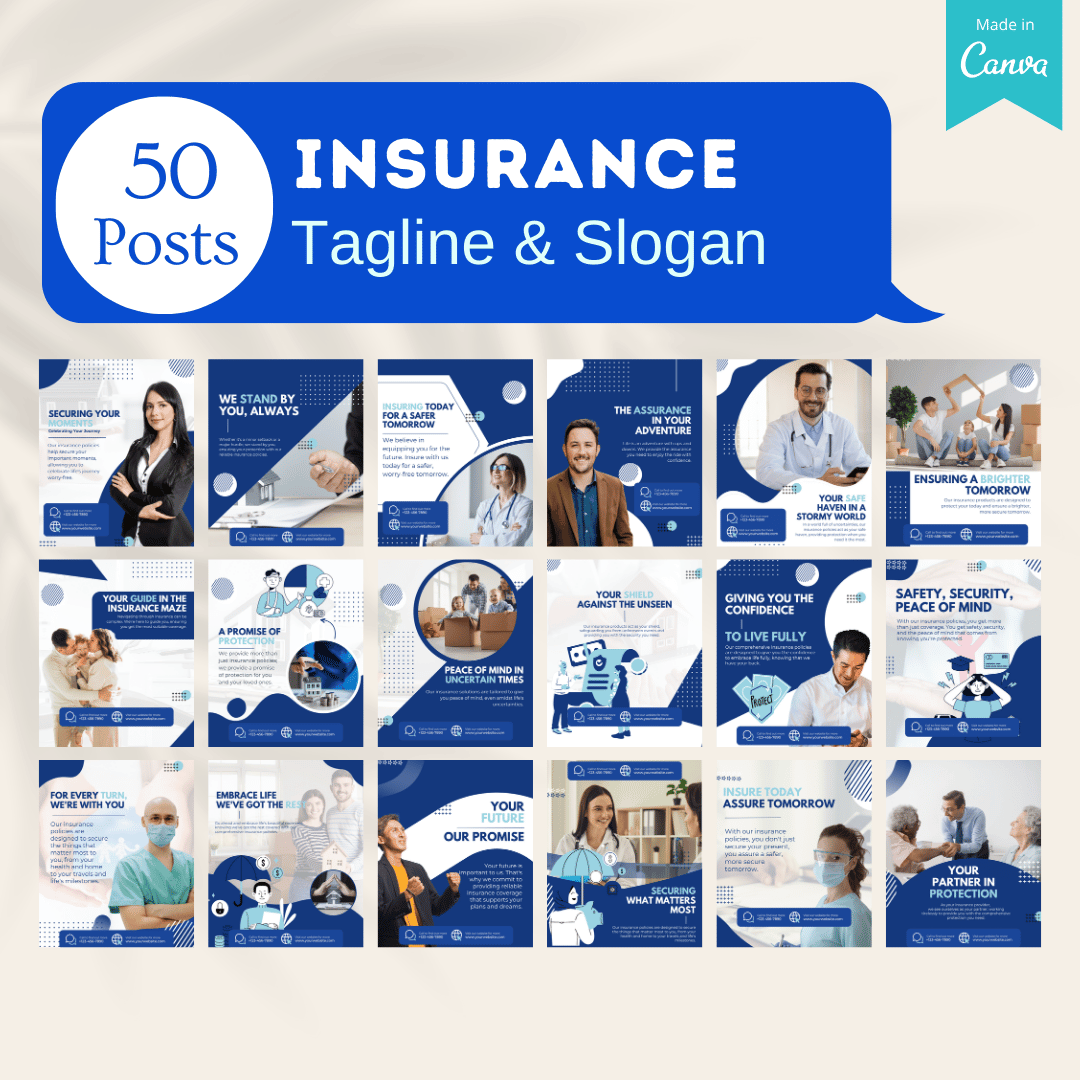 500 Insurance Agent Social Media Templates