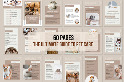 The ultimate guide to pet care - 60 Pages (Ebook)