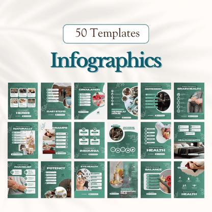 300 Herbal Medicine Posts - Social Media Templates
