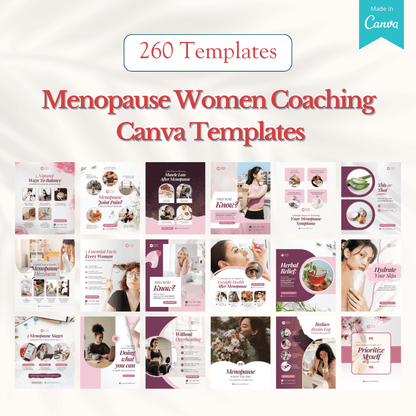 Menopause Women Coaching Canva Templates