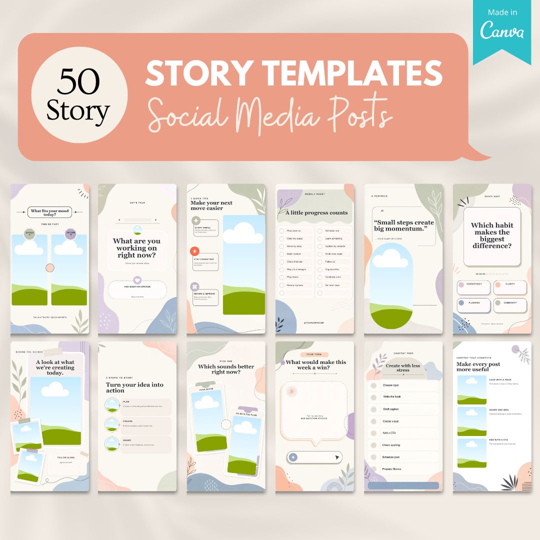 50 Everyday Instagram Story Templates