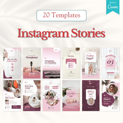 Menopause Women Coaching Canva Templates