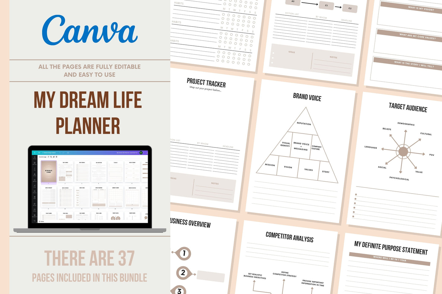 My Dream Life Planner - 37 Pages