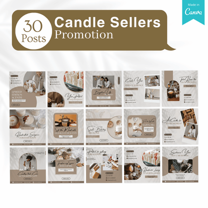 230 Candle Posts - Social Media Templates