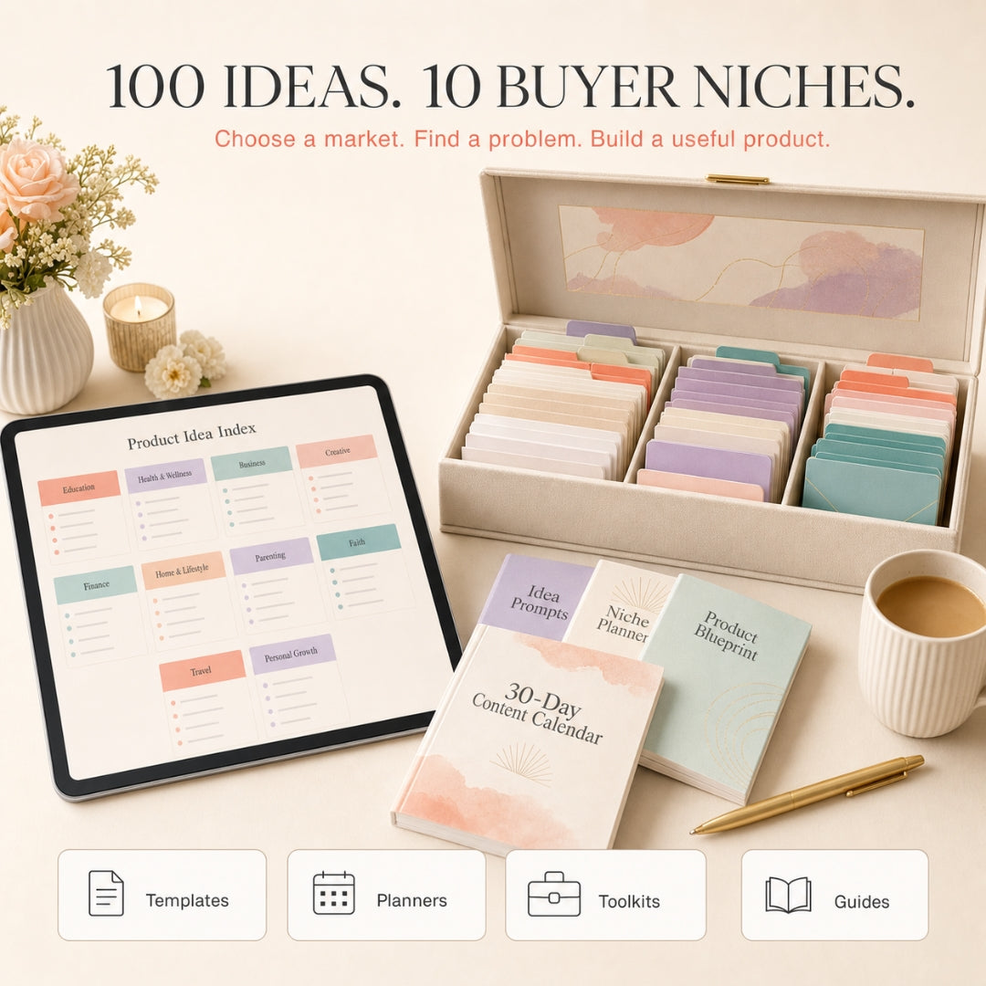 Digital Product Idea Vault - 118 Pages