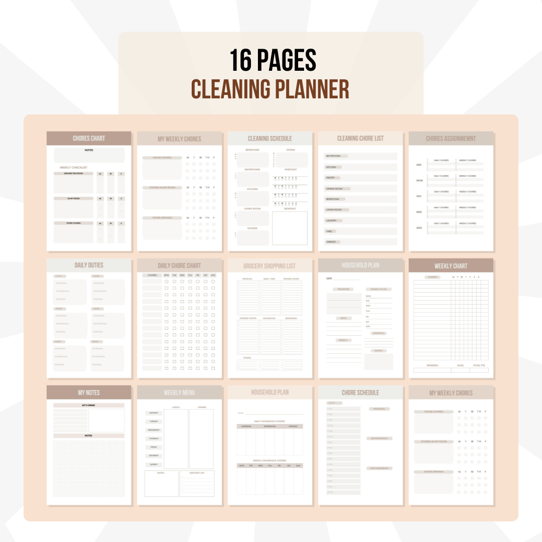 Essential Cleaning Planner Bundle